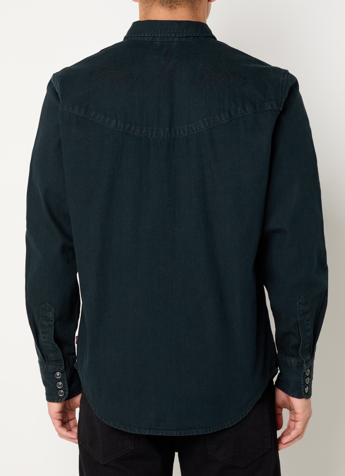 Levi's Regular fit overhemd met borstzakken  - achterkant zwart