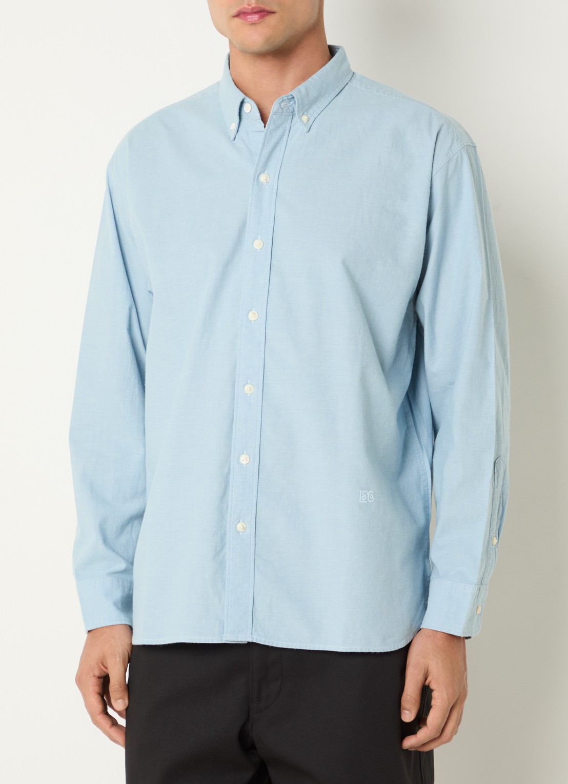 Levi's Regular fit overhemd met button down kraag - detail blauw