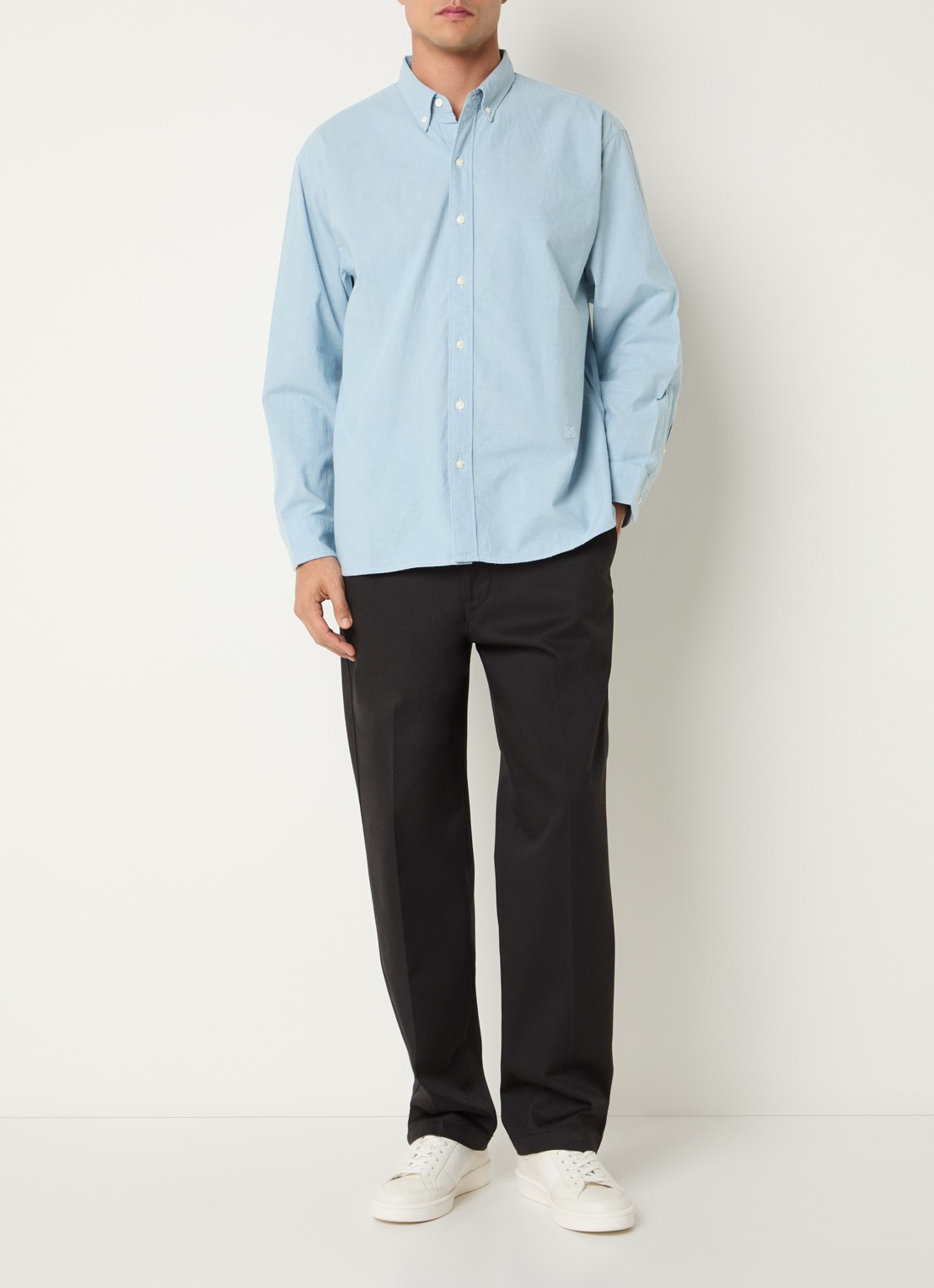 Levi's Regular fit overhemd met button down kraag - voorkant 3 blauw