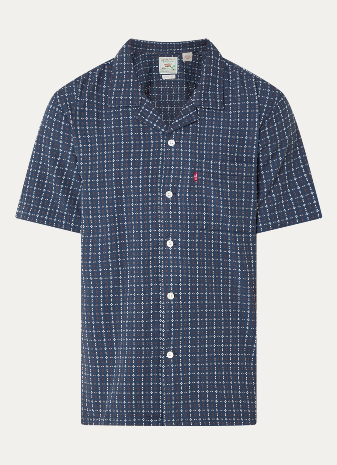Levi's Regular fit overhemd met grafische print - voorkant 3 indigo