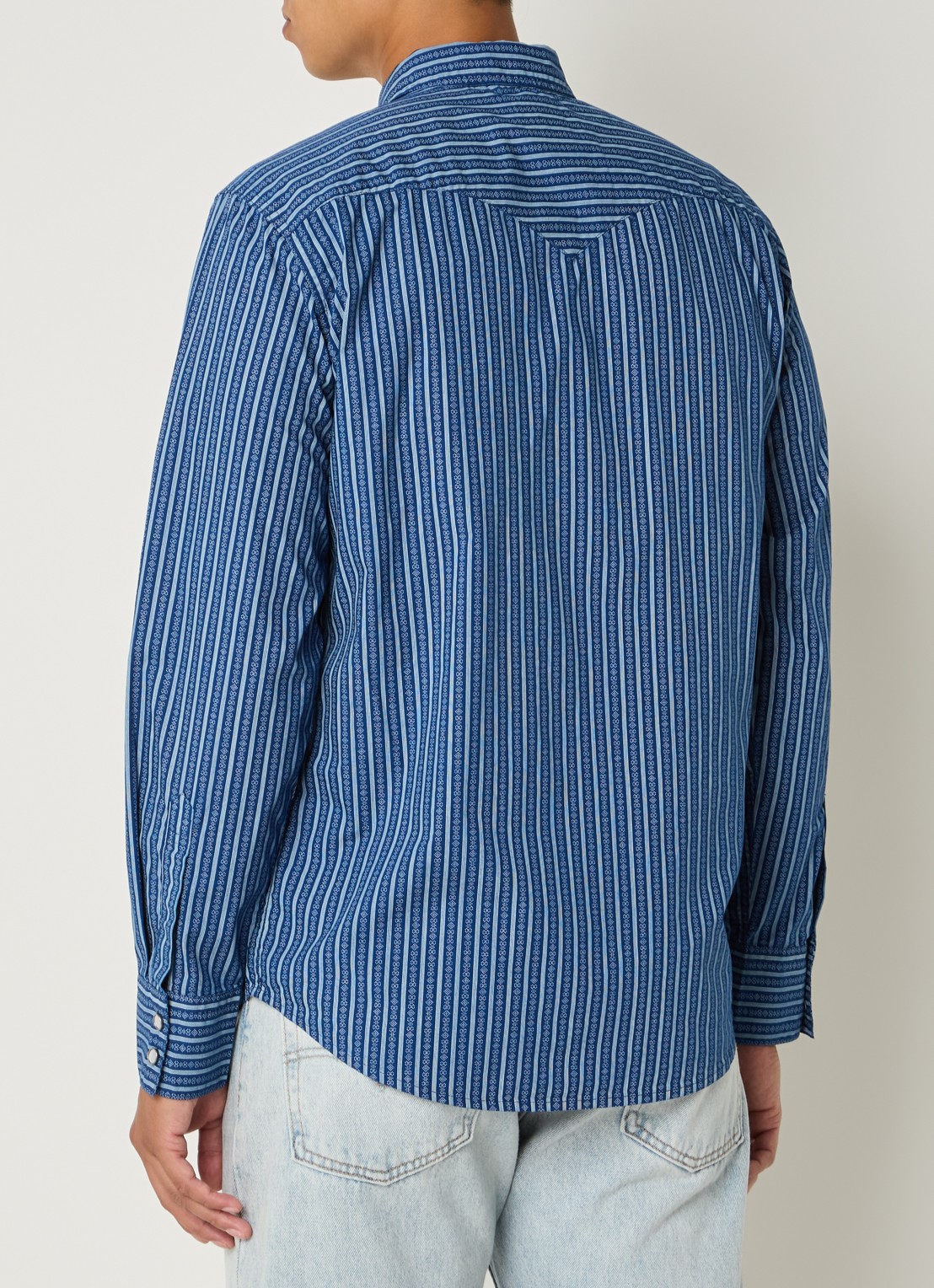 Levi's Regular fit overhemd met grafische print - achterkant indigo
