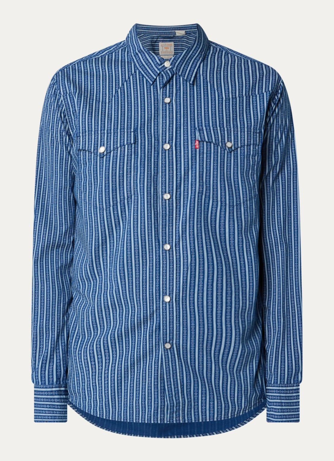 Levi's Regular fit overhemd met grafische print - voorkant 2 indigo