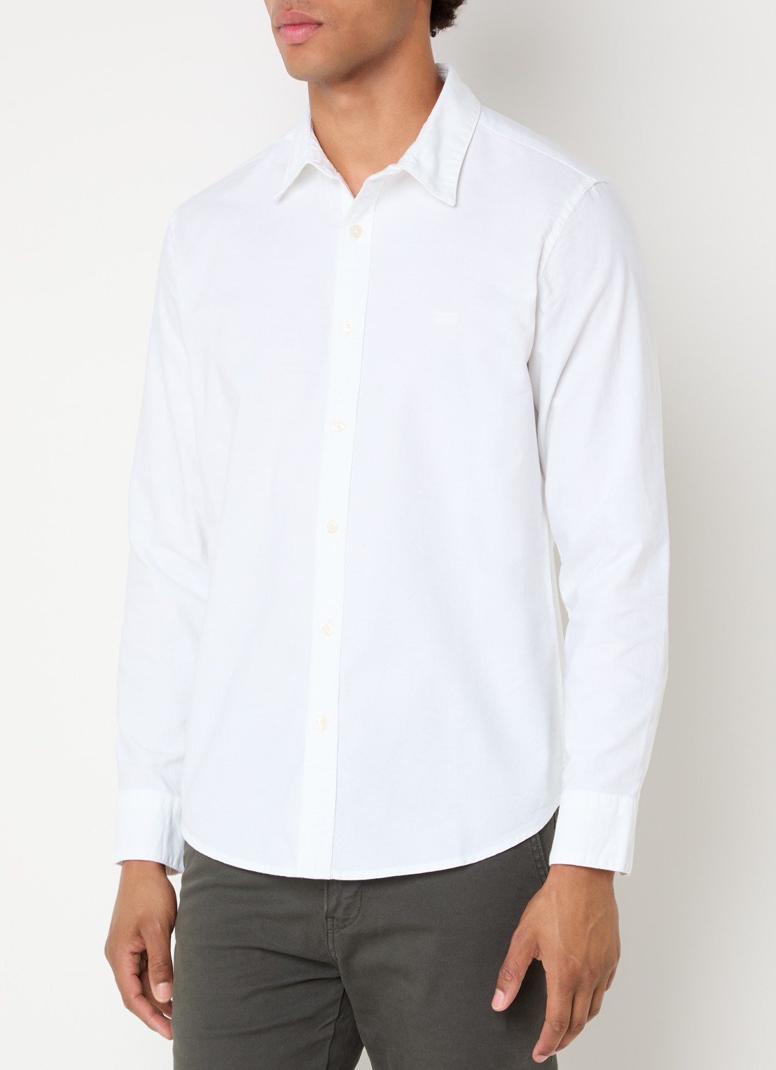 Levi's Regular fit overhemd met logo - detail wit