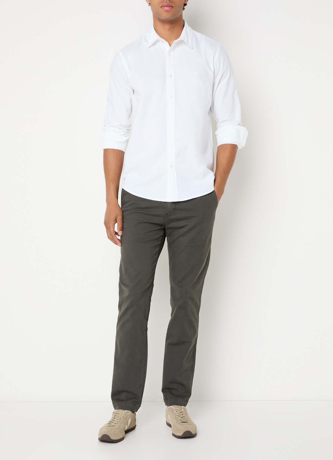 Levi's Regular fit overhemd met logo - voorkant 3 wit