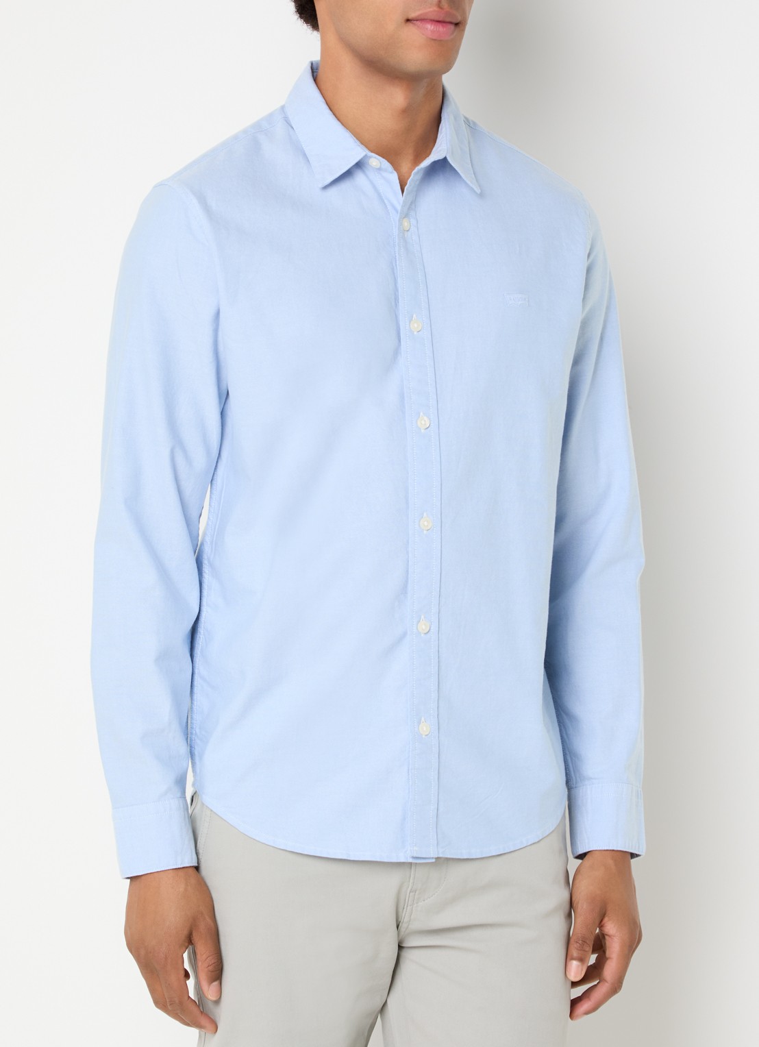 Levi's Regular fit overhemd met logo - detail 2 blauwgrijs