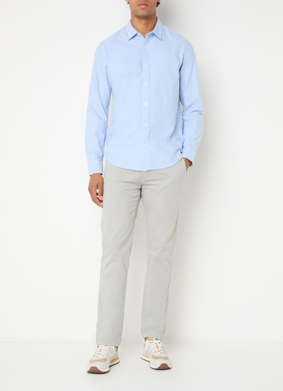 Levi's Regular fit overhemd met logo - voorkant 4 blauwgrijs