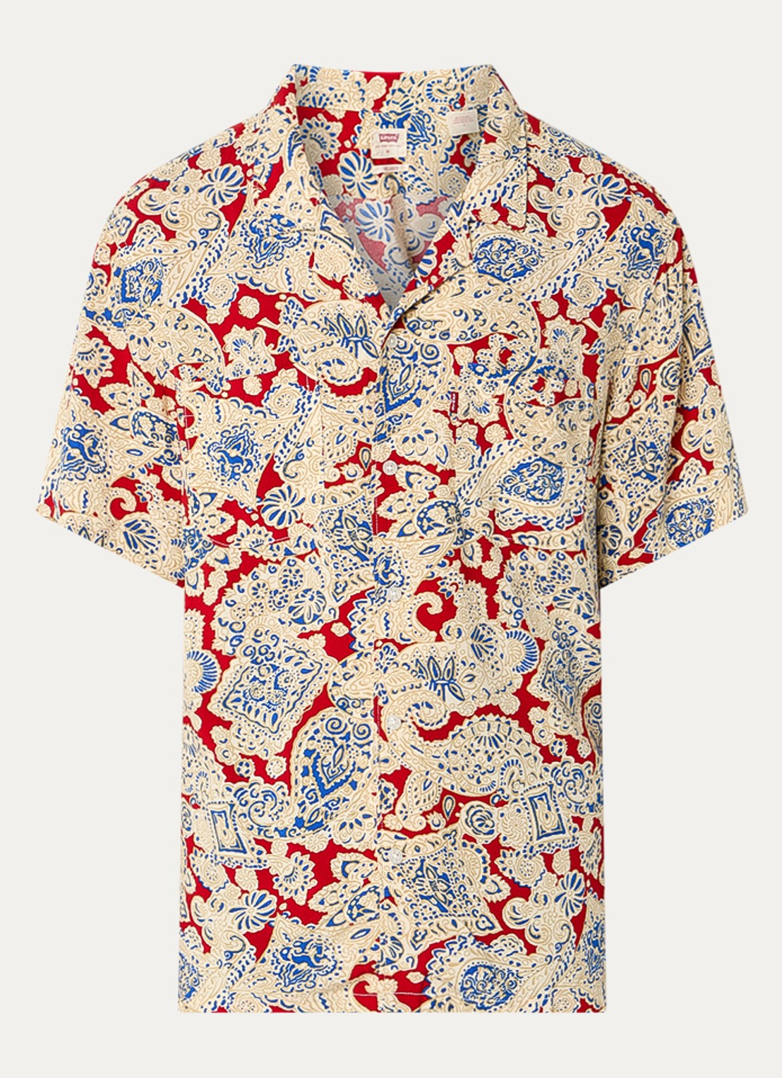 Levi's Regular fit overhemd met paisley dessin - voorkant beige