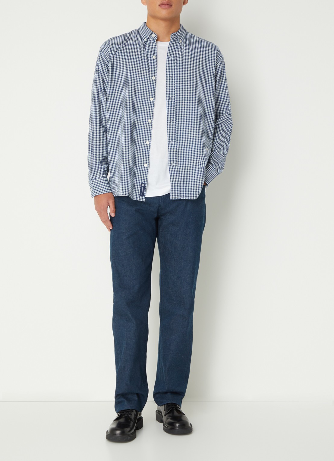 Levi's Regular fit overhemd met ruitdessin - voorkant 4 donkerblauw