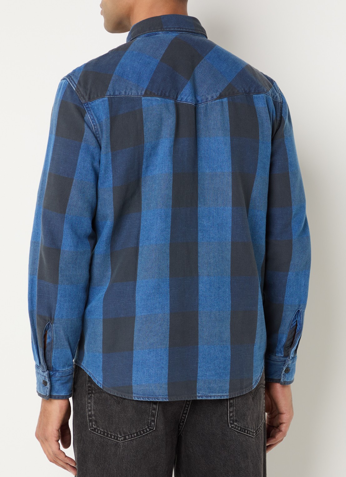 Levi's Regular fit overhemd met ruitdessin - achterkant 3 blauw
