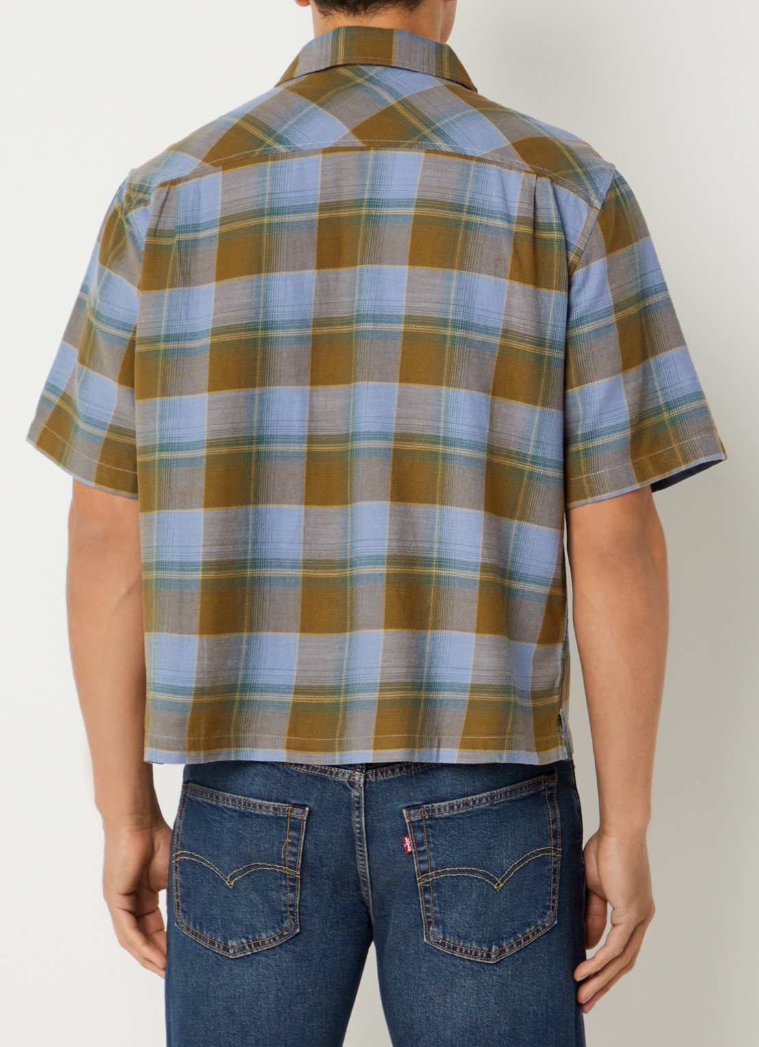 Levi's Regular fit overhemd met ruitdessin - achterkant mosgroen