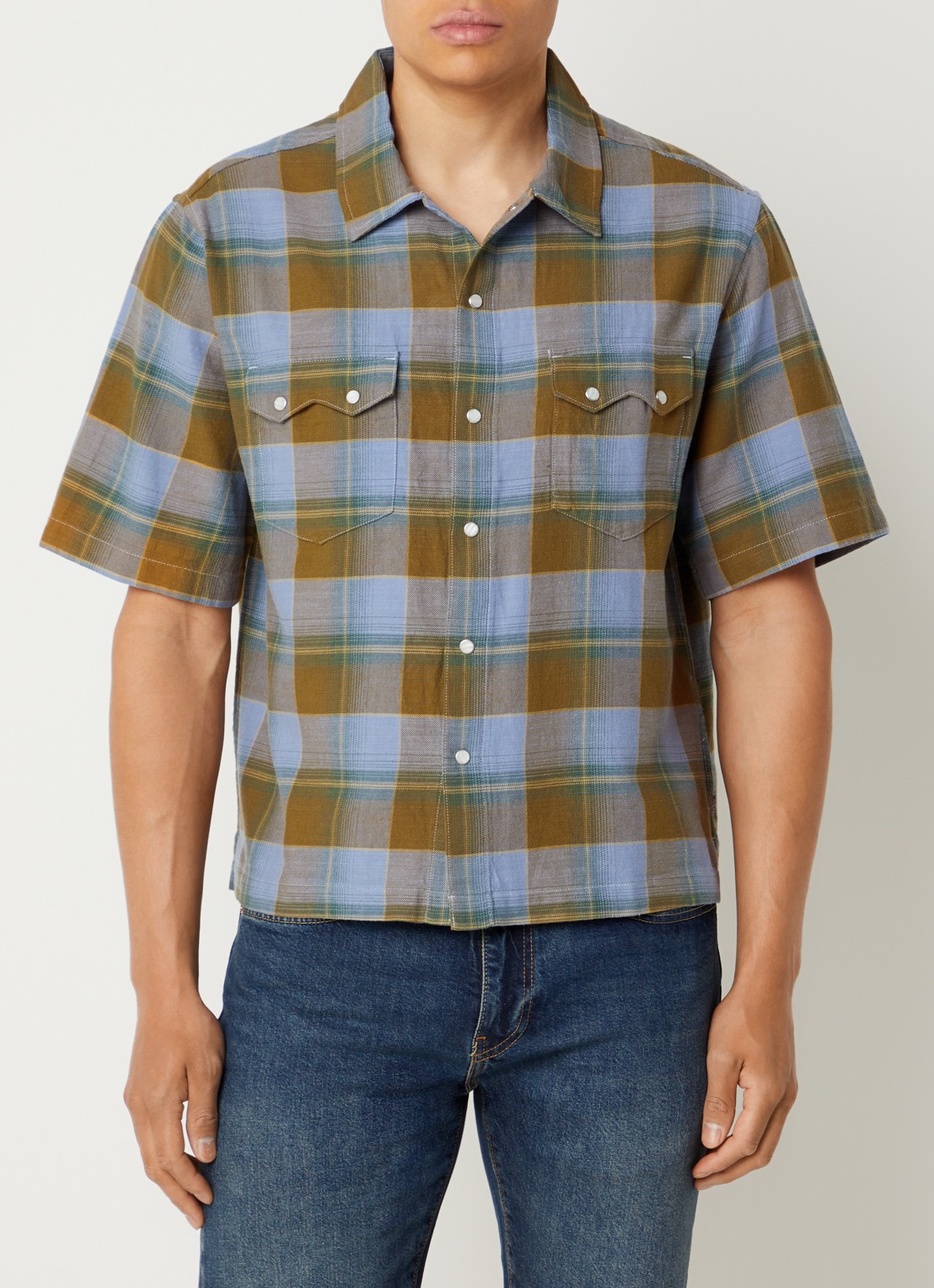 Levi's Regular fit overhemd met ruitdessin - detail 2 mosgroen