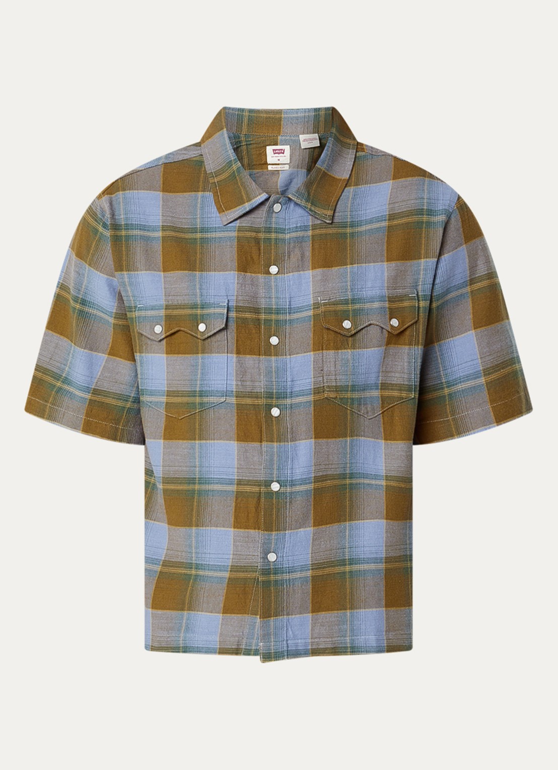Levi's Regular fit overhemd met ruitdessin - voorkant 3 mosgroen
