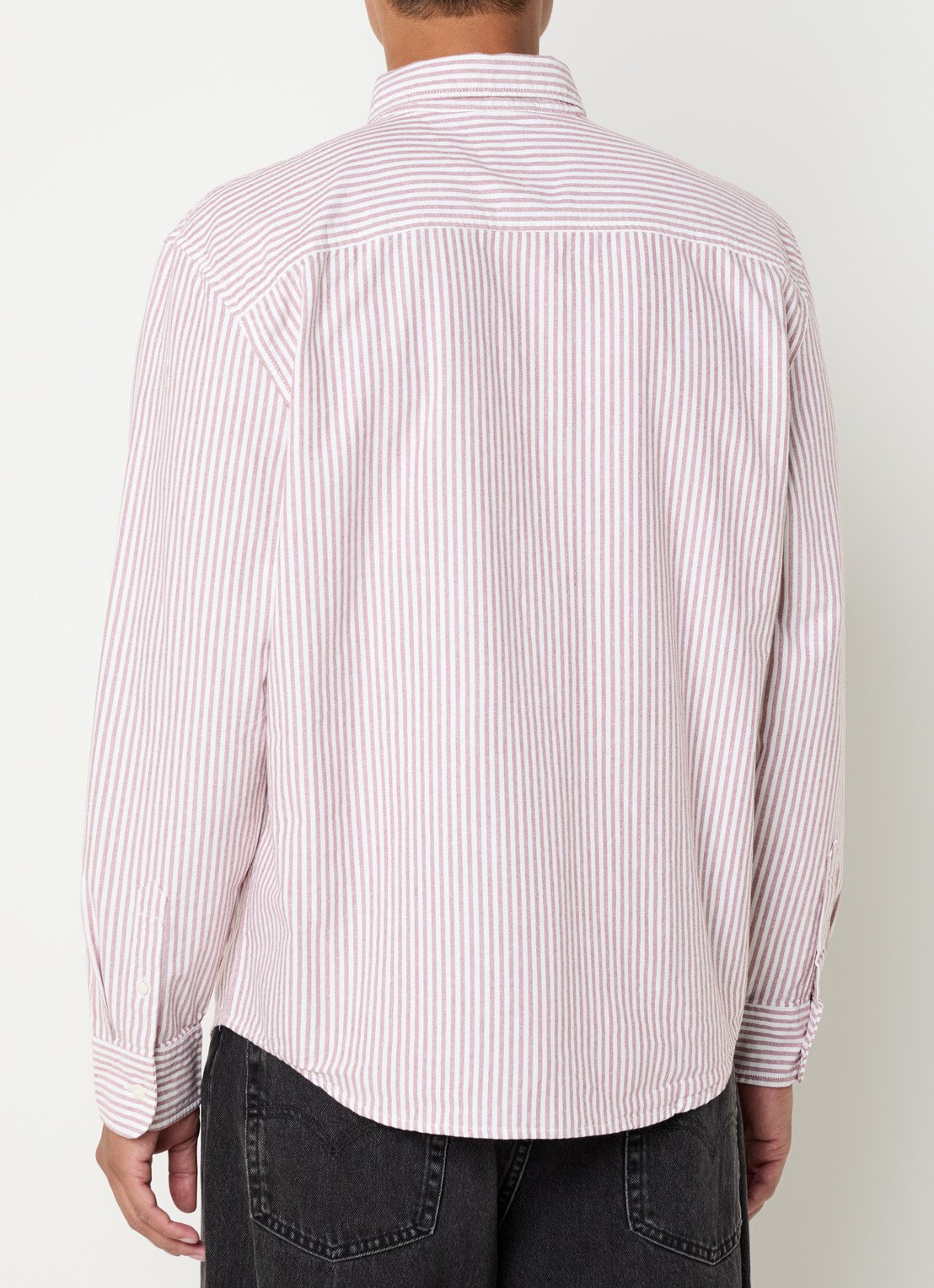 Levi's Regular fit overhemd met streepprint - achterkant steenrood