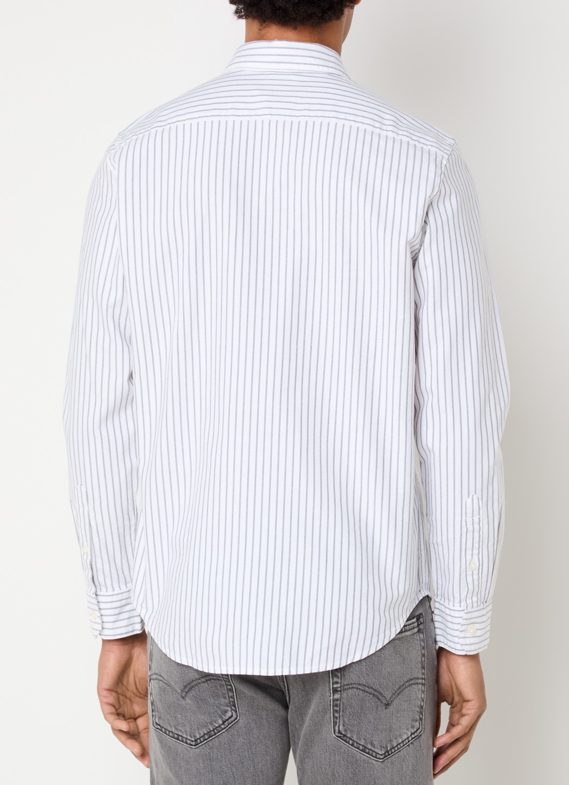 Levi's Regular fit overhemd met streepprint - achterkant 4 wit