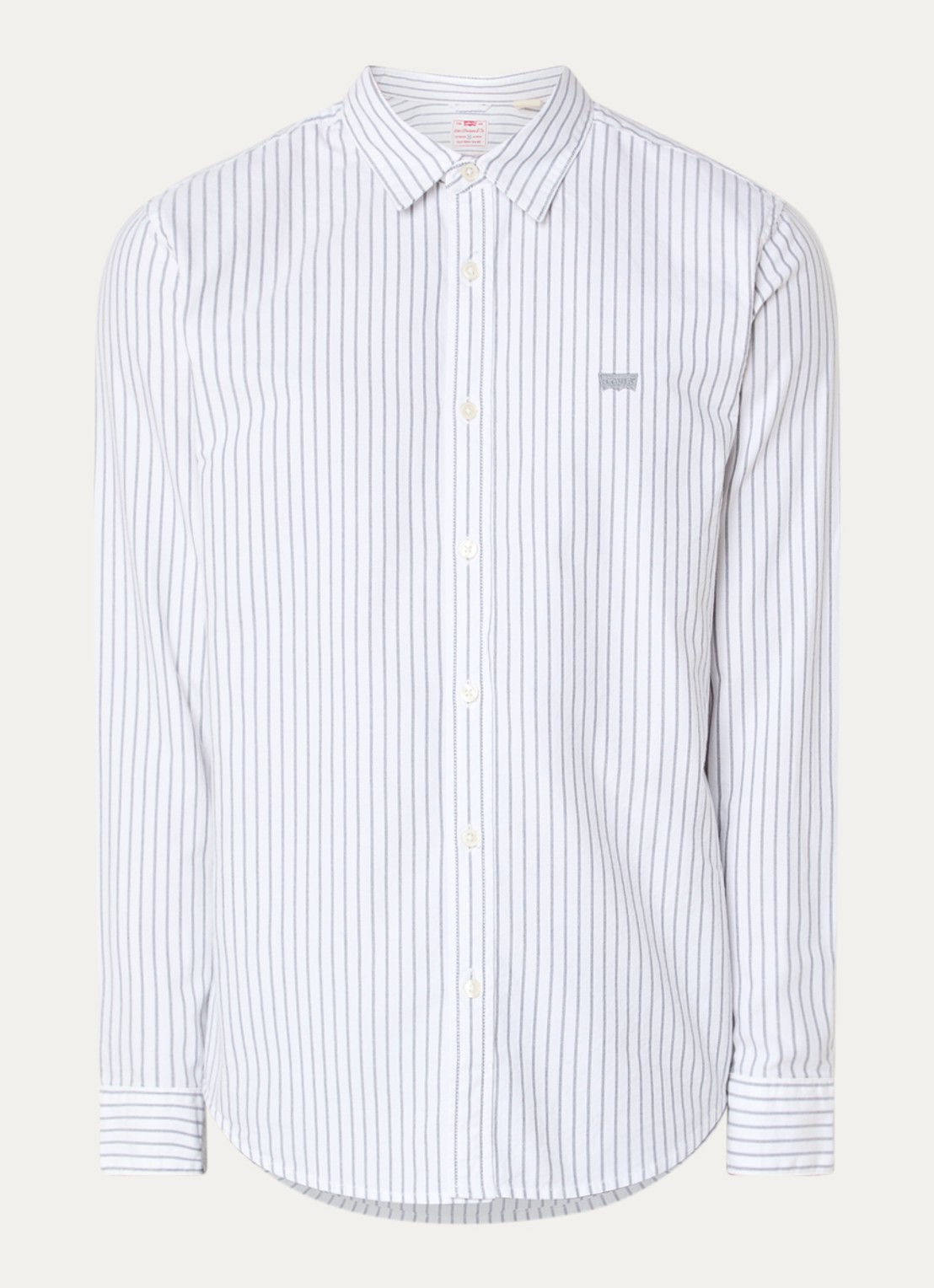 Levi's Regular fit overhemd met streepprint - voorkant 2 wit
