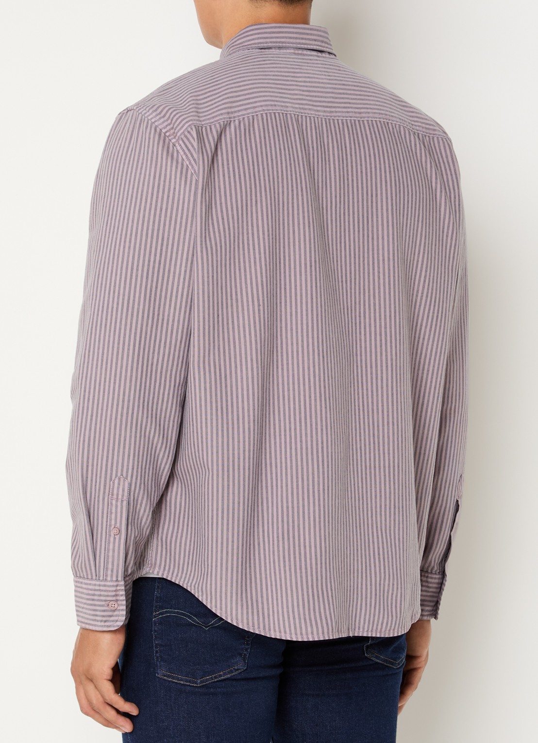 Levi's Regular fit overhemd met streepprint - achterkant 4 lichtroze