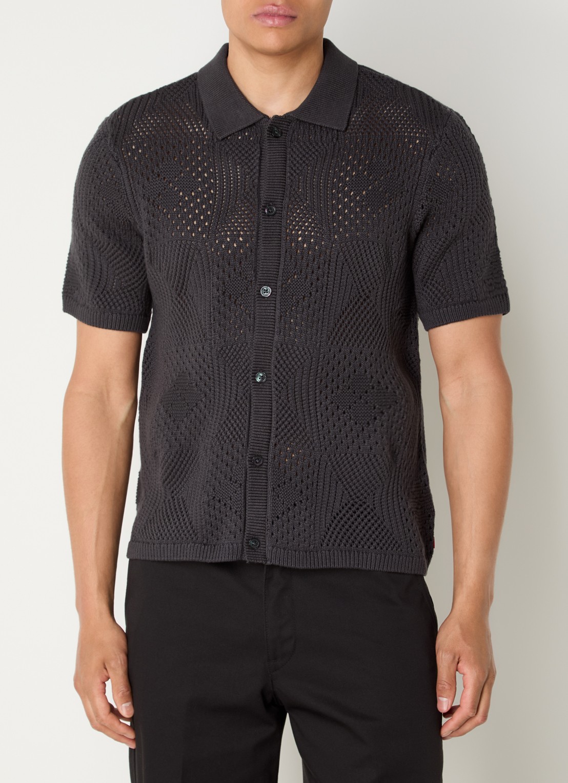 Levi's Regular fit overhemd met structuur - detail 3 zwart