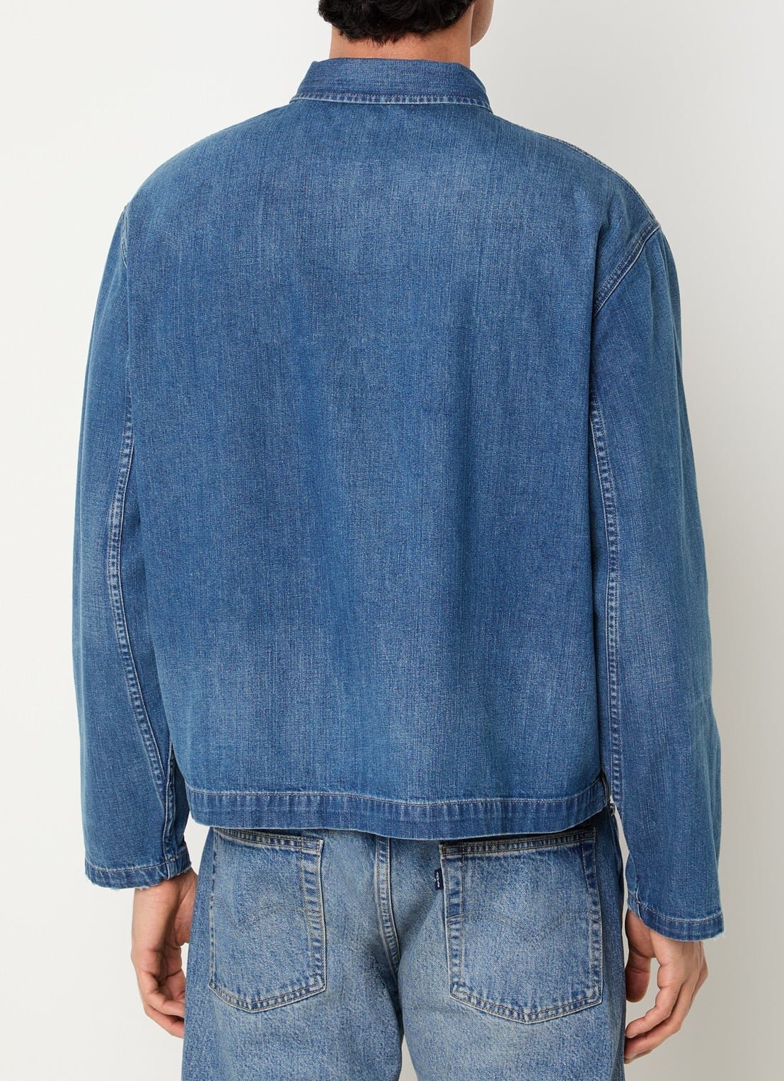 Levi's Regular fit overhemd van denim met borstzak - achterkant 4 indigo