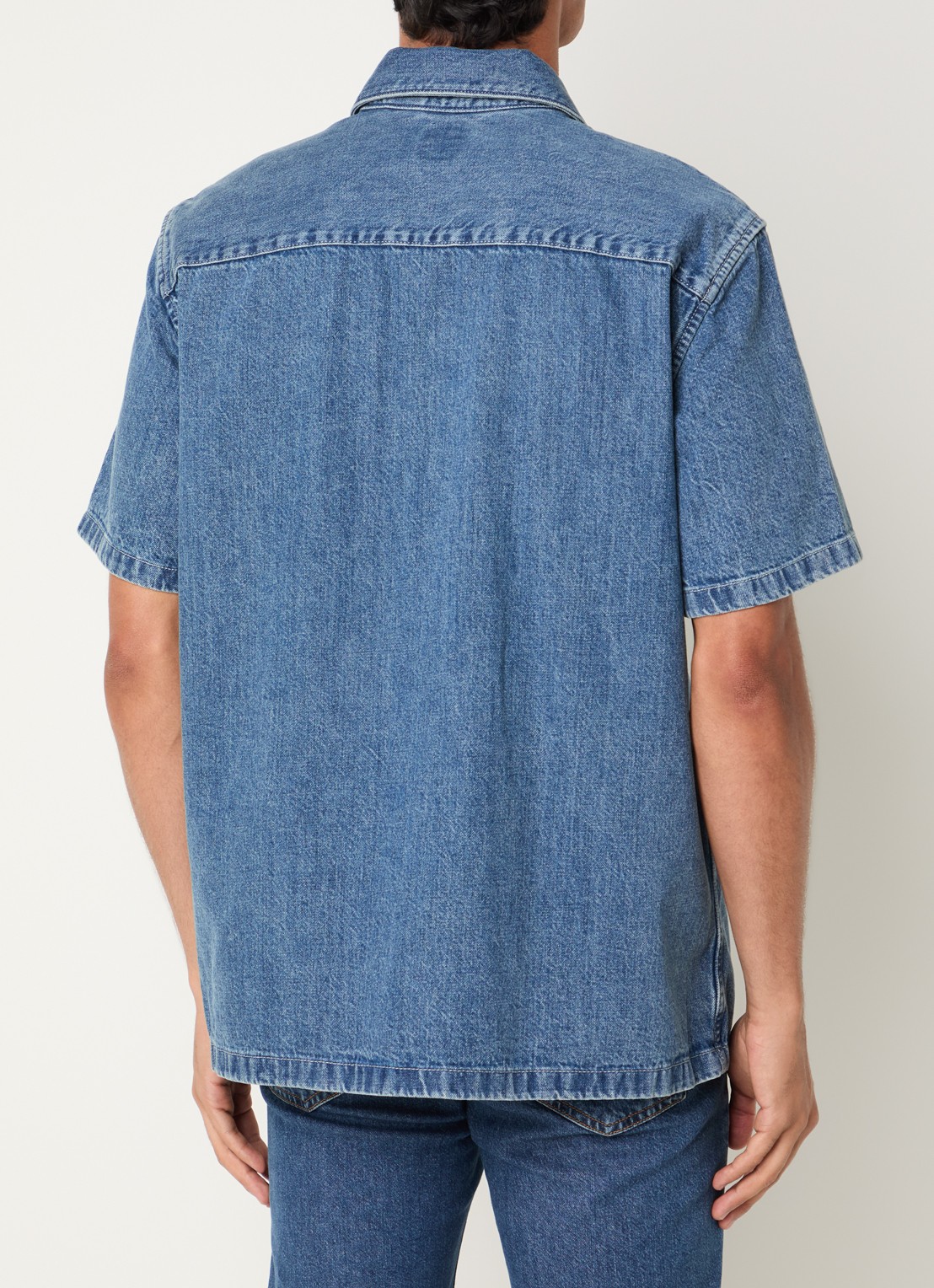 Levi's Regular fit overhemd van denim - achterkant 4 indigo