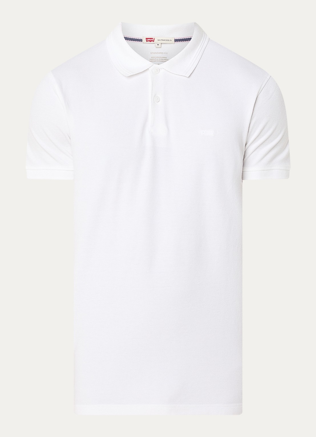 Levi's Regular fit polo met logo - voorkant 2 wit