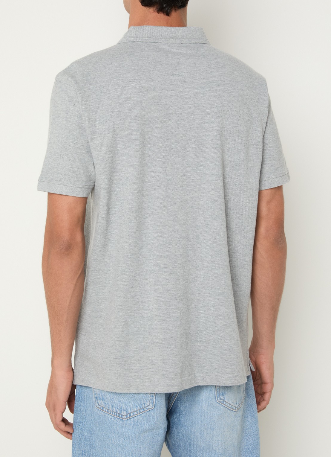 Levi's Regular fit polo met logo - achterkant 2 grijs