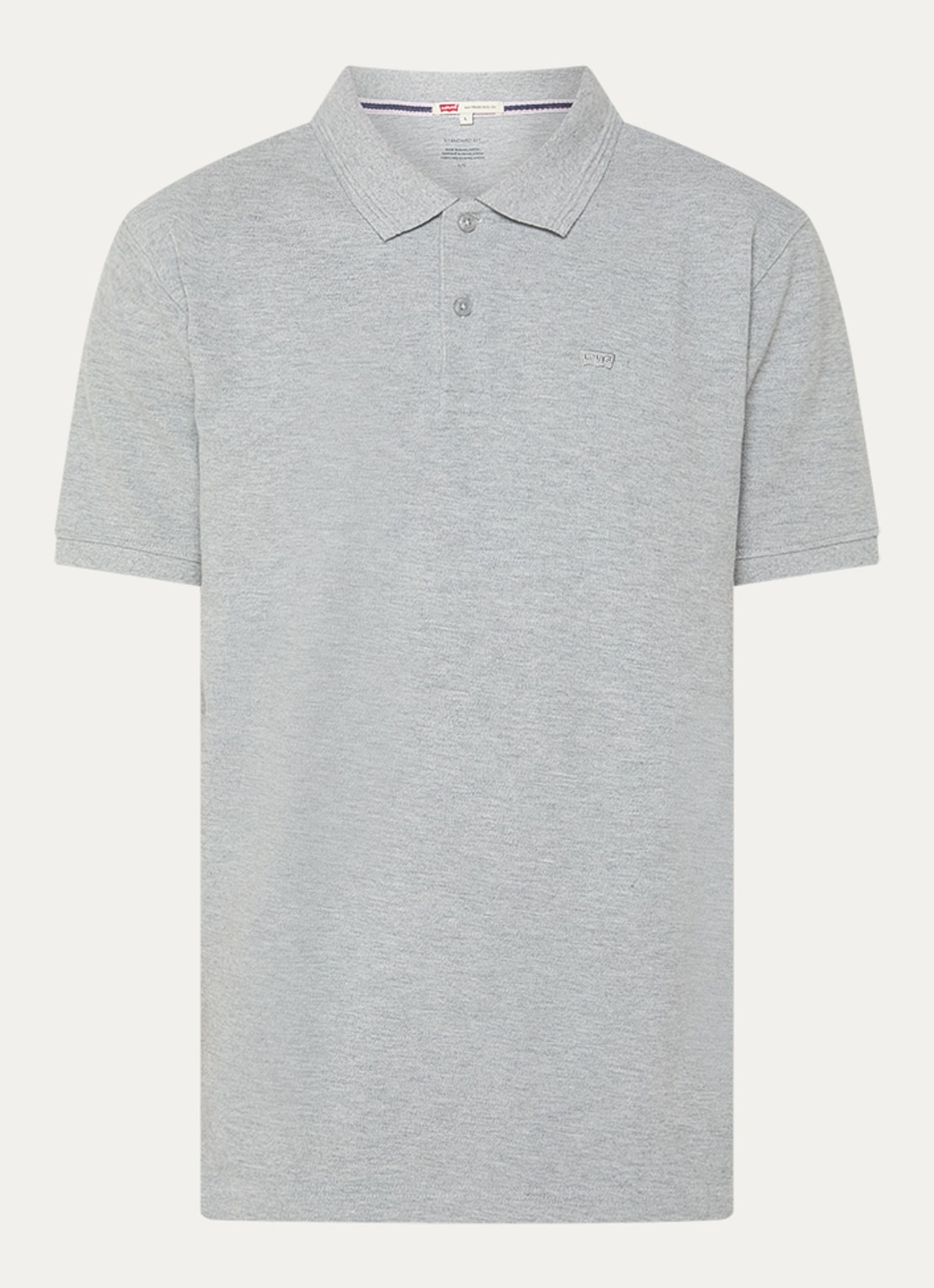 Levi's Regular fit polo met logo - voorkant 3 grijs