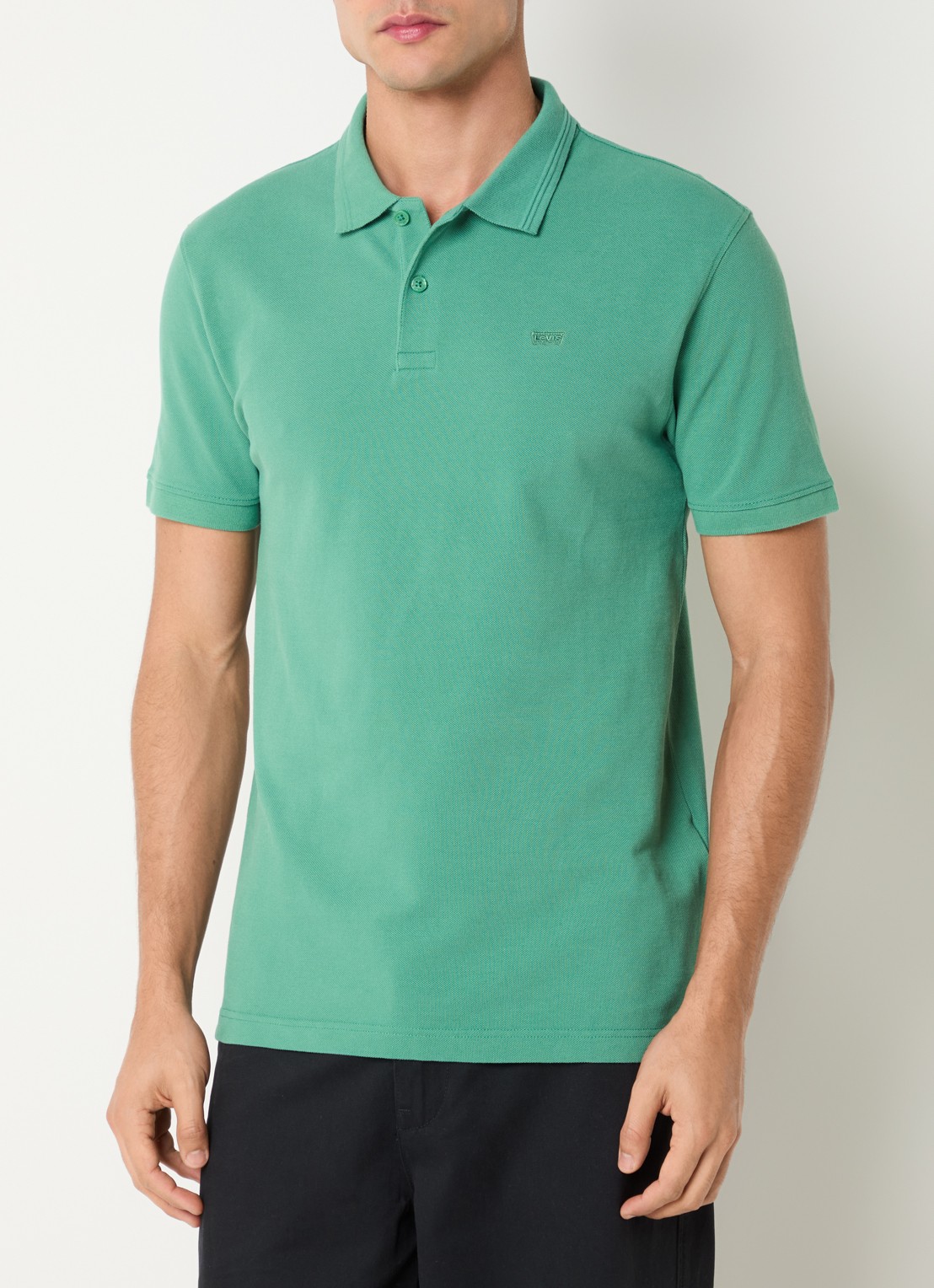 Levi's Regular fit polo met logo - detail 4 donkergroen