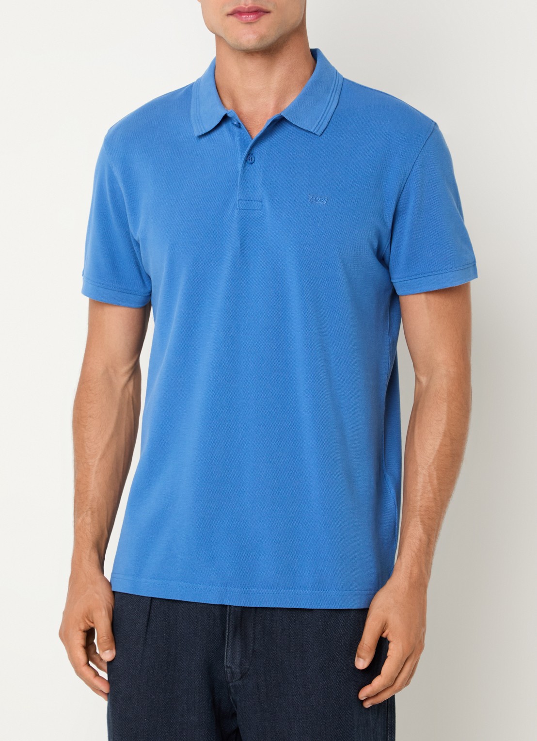 Levi's Regular fit polo met logo - detail 3 blauw
