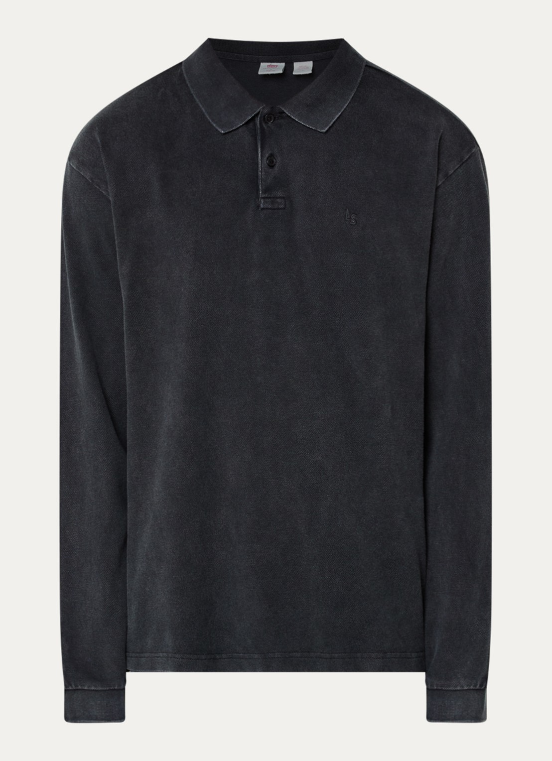Levi's Regular fit polo met logo - voorkant antraciet