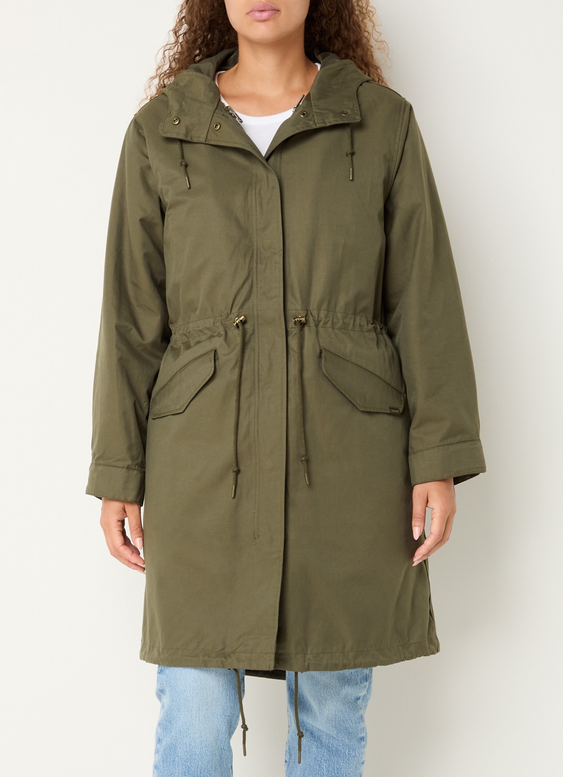 Levi's Reversible gewatteerde parka - detail 4 olijfgroen
