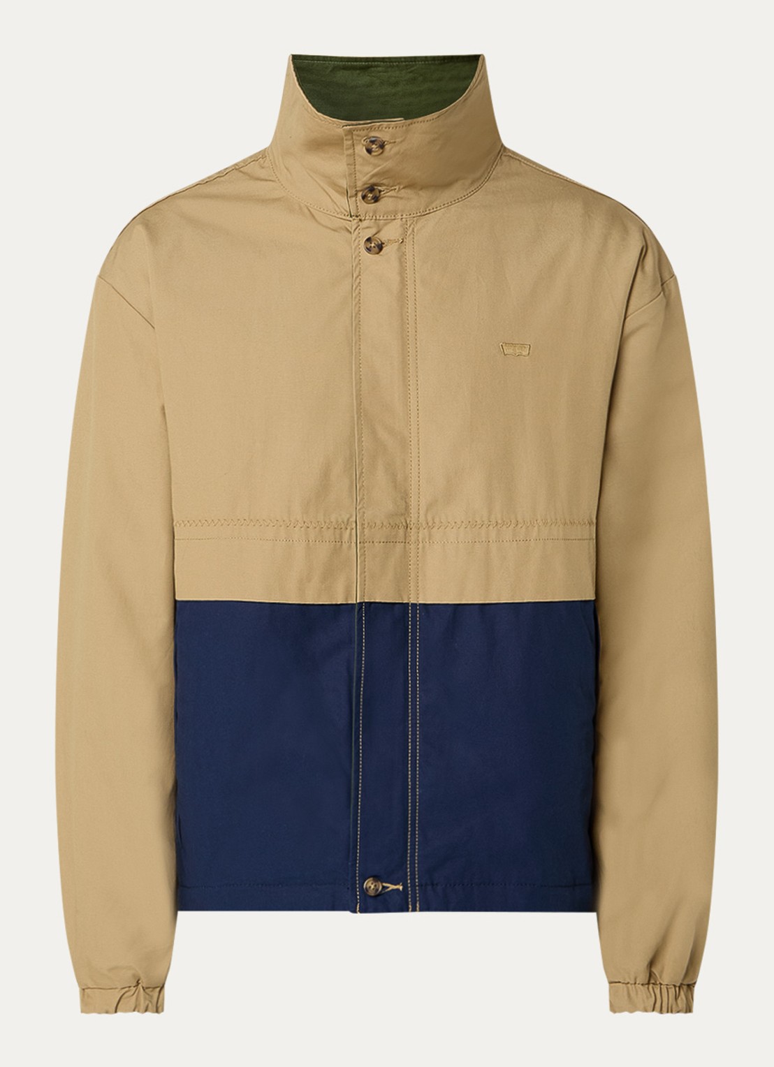 Levi's Reversible jack met steekzakken - voorkant camel