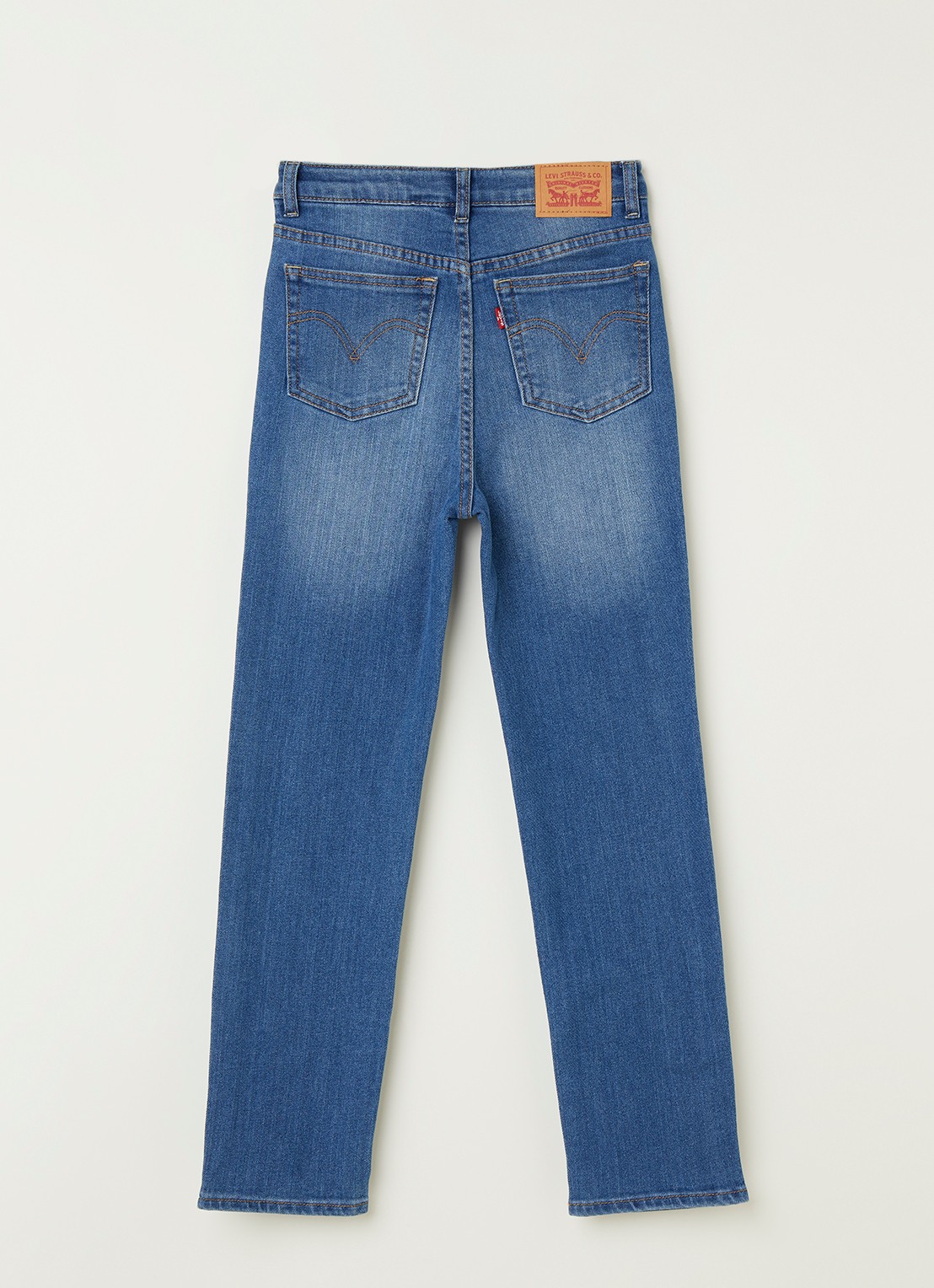Levi's Ribcage straight leg jeans met stretch - voorkant 3 jeans