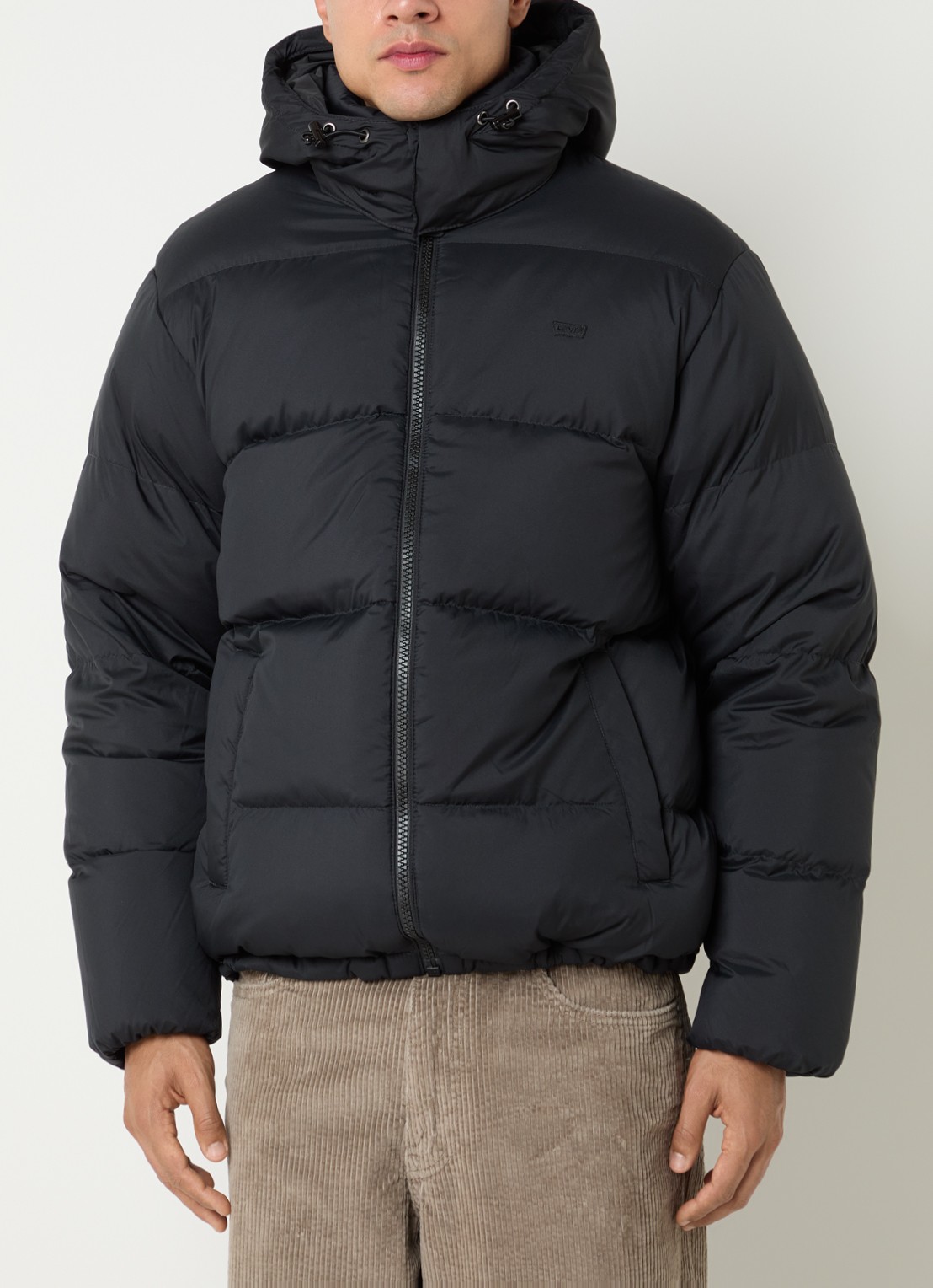 Levi's Rockwell pufferjack met steekzakken - detail 4 zwart