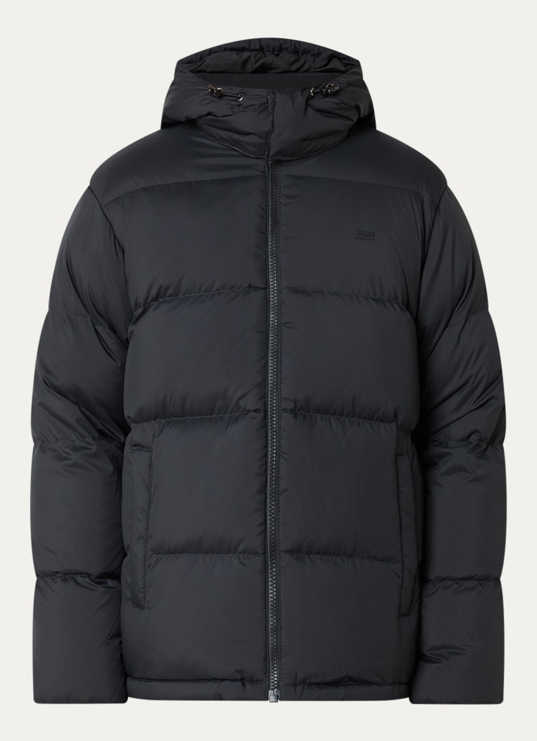 Levi's Rockwell pufferjack met steekzakken - voorkant 2 zwart
