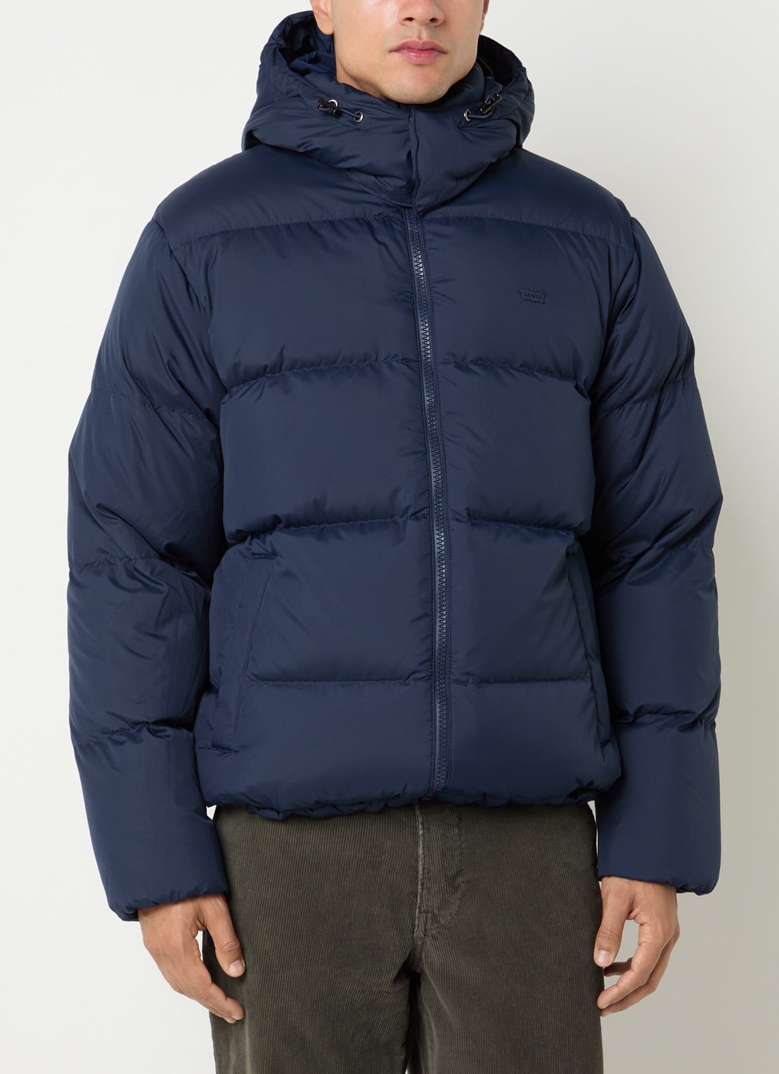 Levi's Rockwell pufferjack met steekzakken - detail 4 donkerblauw