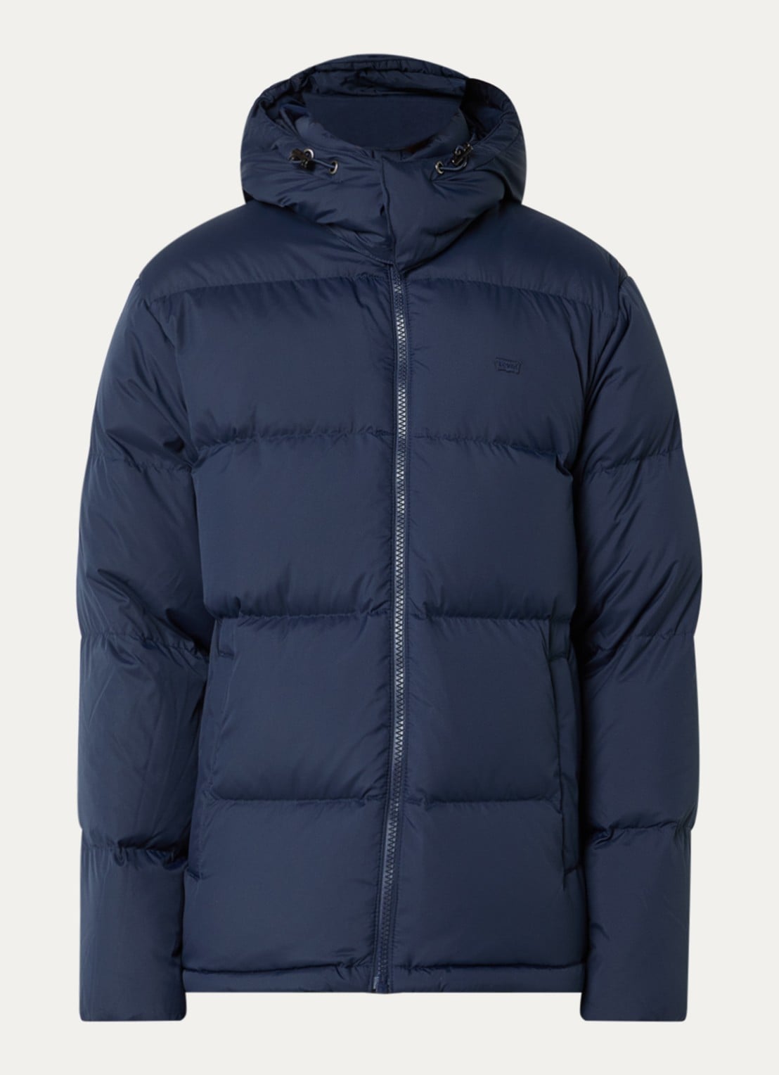 Levi's Rockwell pufferjack met steekzakken - voorkant donkerblauw