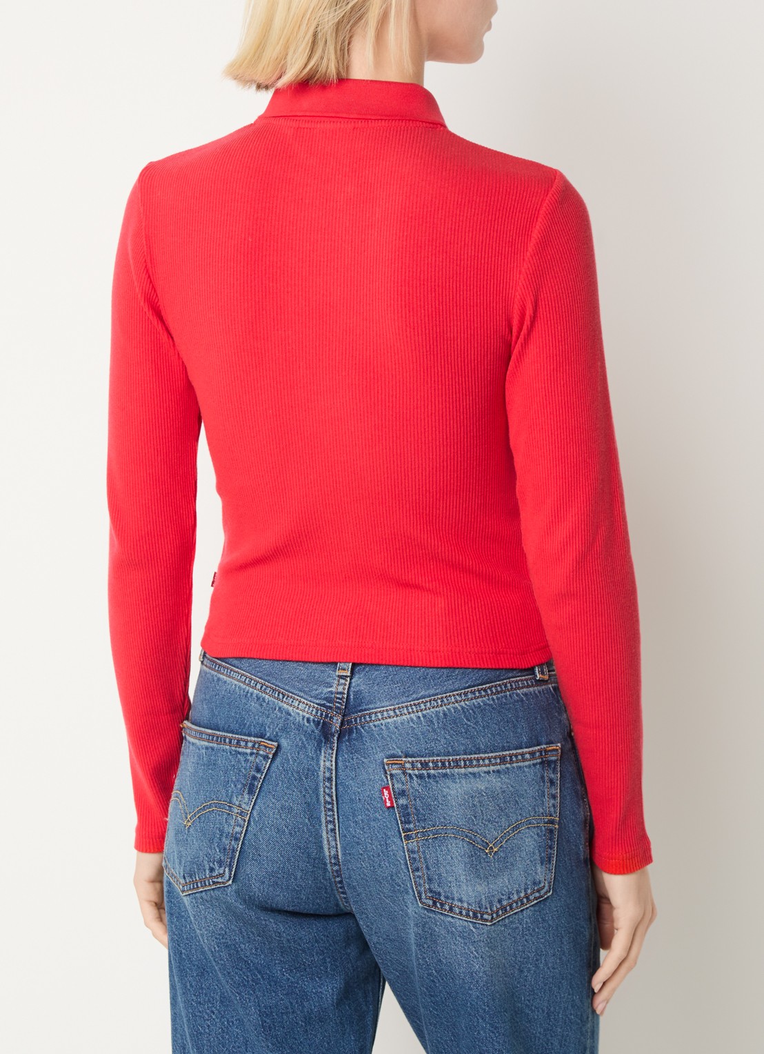 Levi's Rory trui met polokraag - achterkant 3 rood