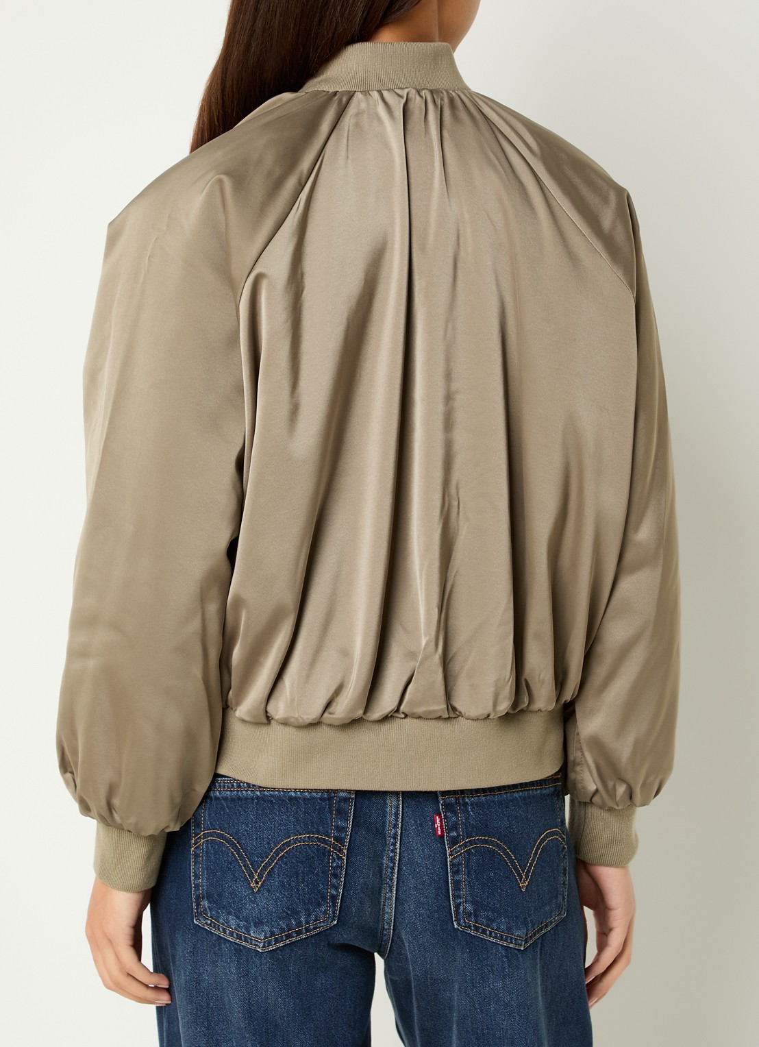 Levi's Ruth bomberjack met steekzakken - achterkant 4 bruin
