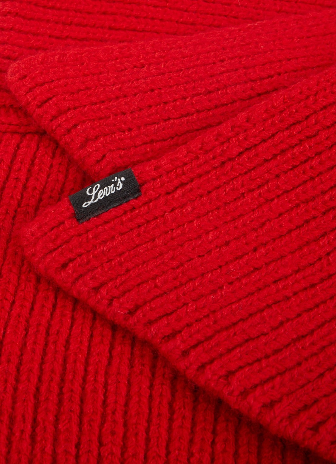 Levi's Sadie sjaal met capuchon in wolblend  - detail 2 rood