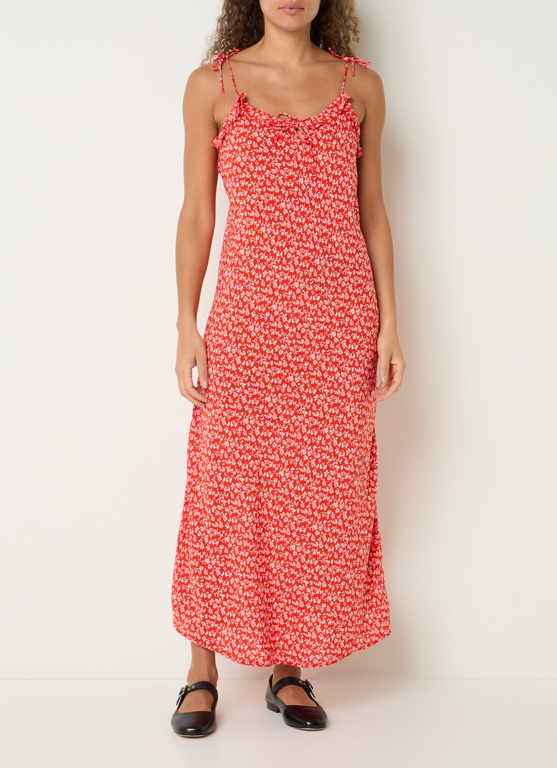 Levi's Sarita midi jurk met print - detail 4 rood