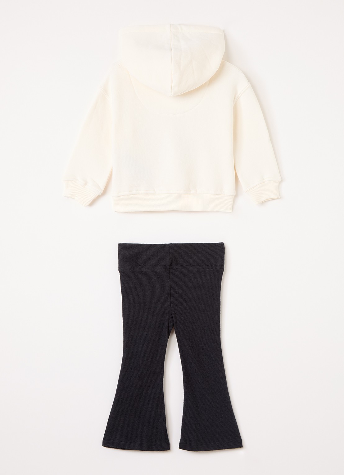 Levi's Set van hoodie met legging 2-delig - voorkant 2 ivoor
