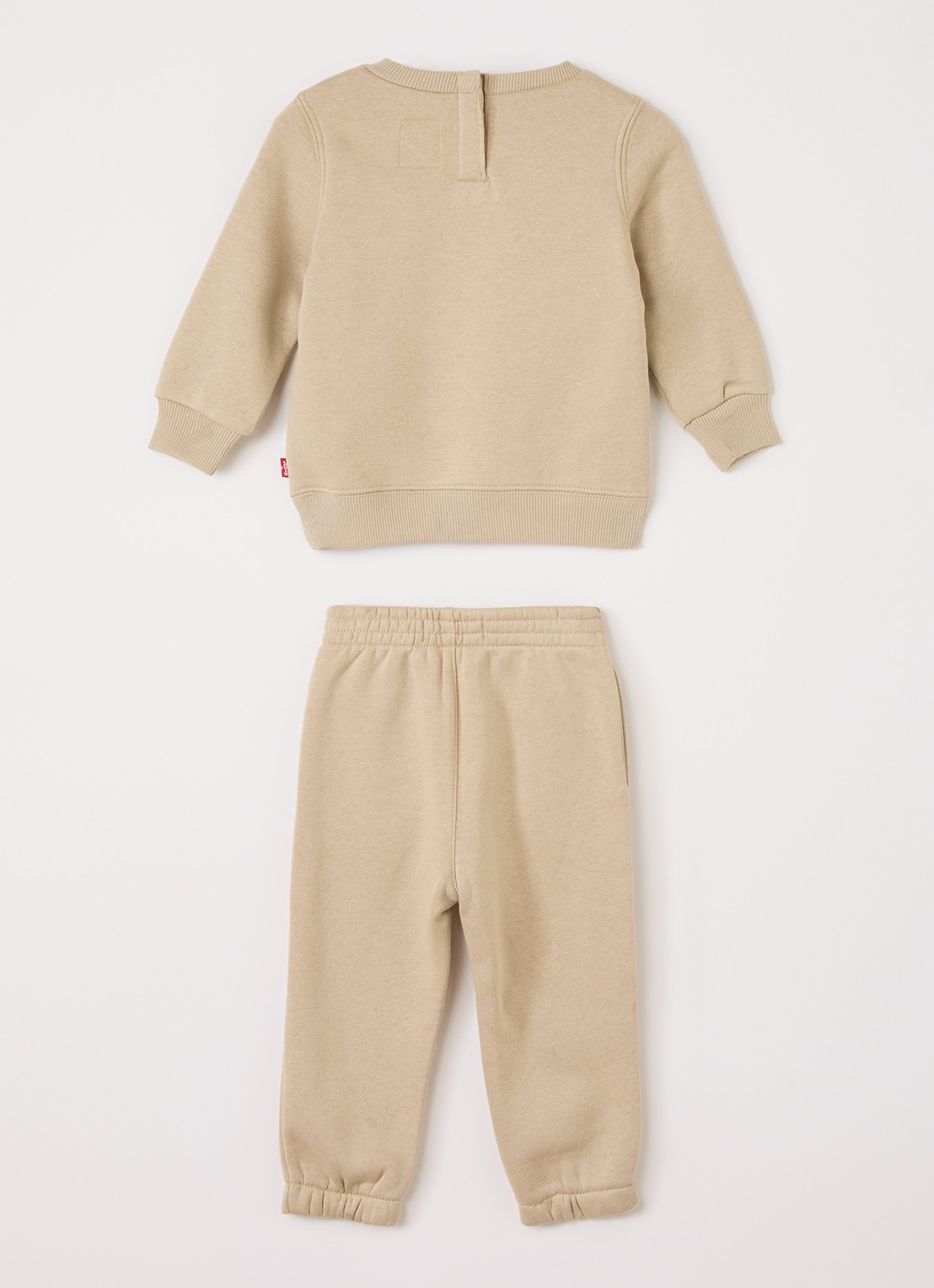 Levi's Set van sweater met joggingbroek 2-delig - voorkant 2 beige