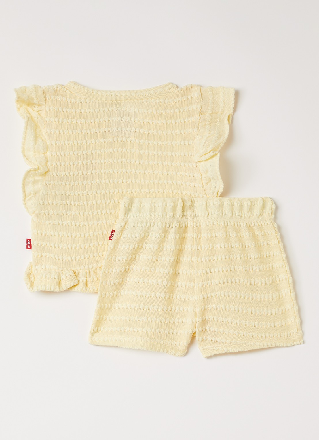 Levi's Set van top en korte broek - voorkant 2 geel