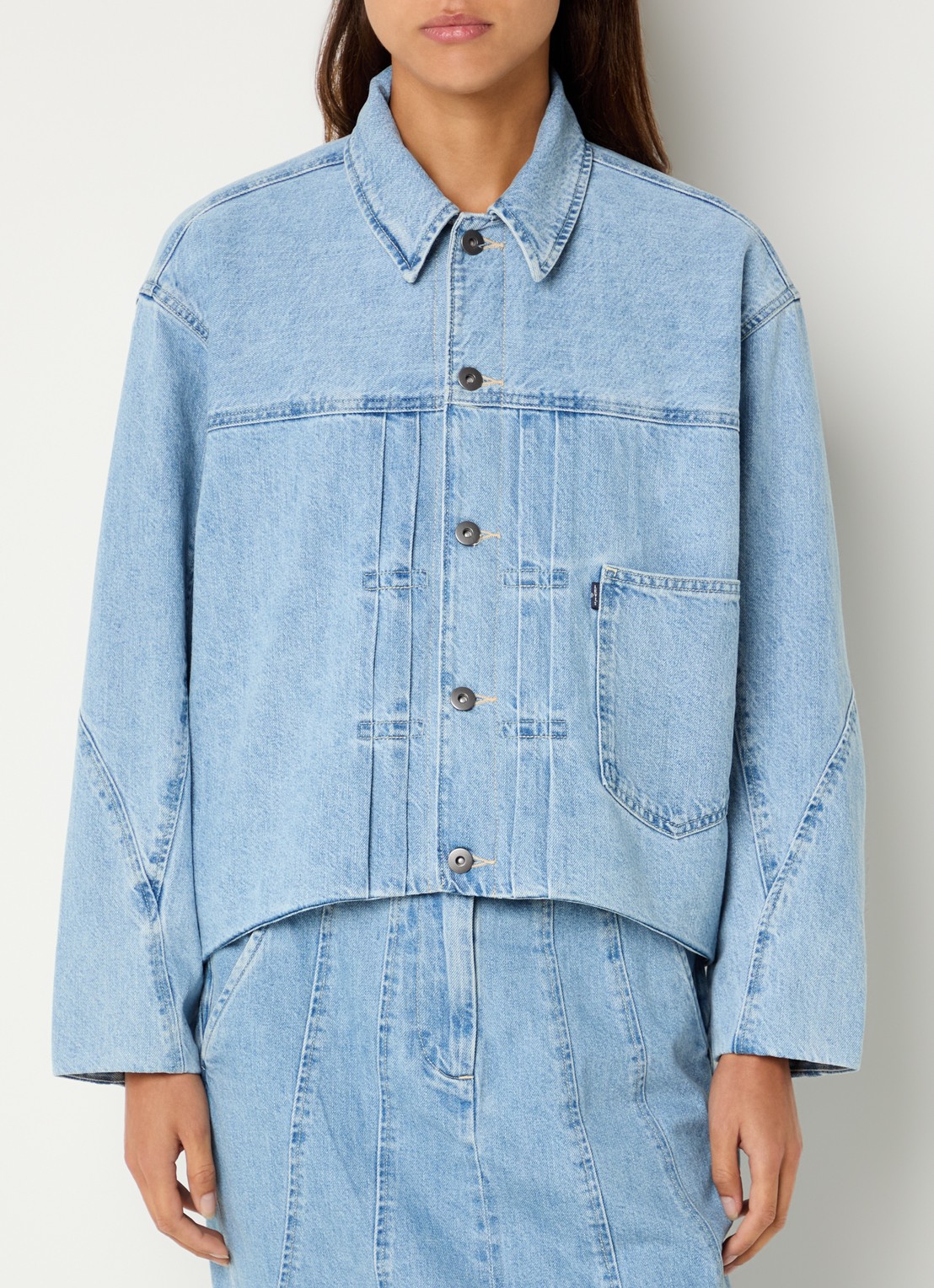Levi's Shank spijkerjas met borstzakken - detail 4 indigo