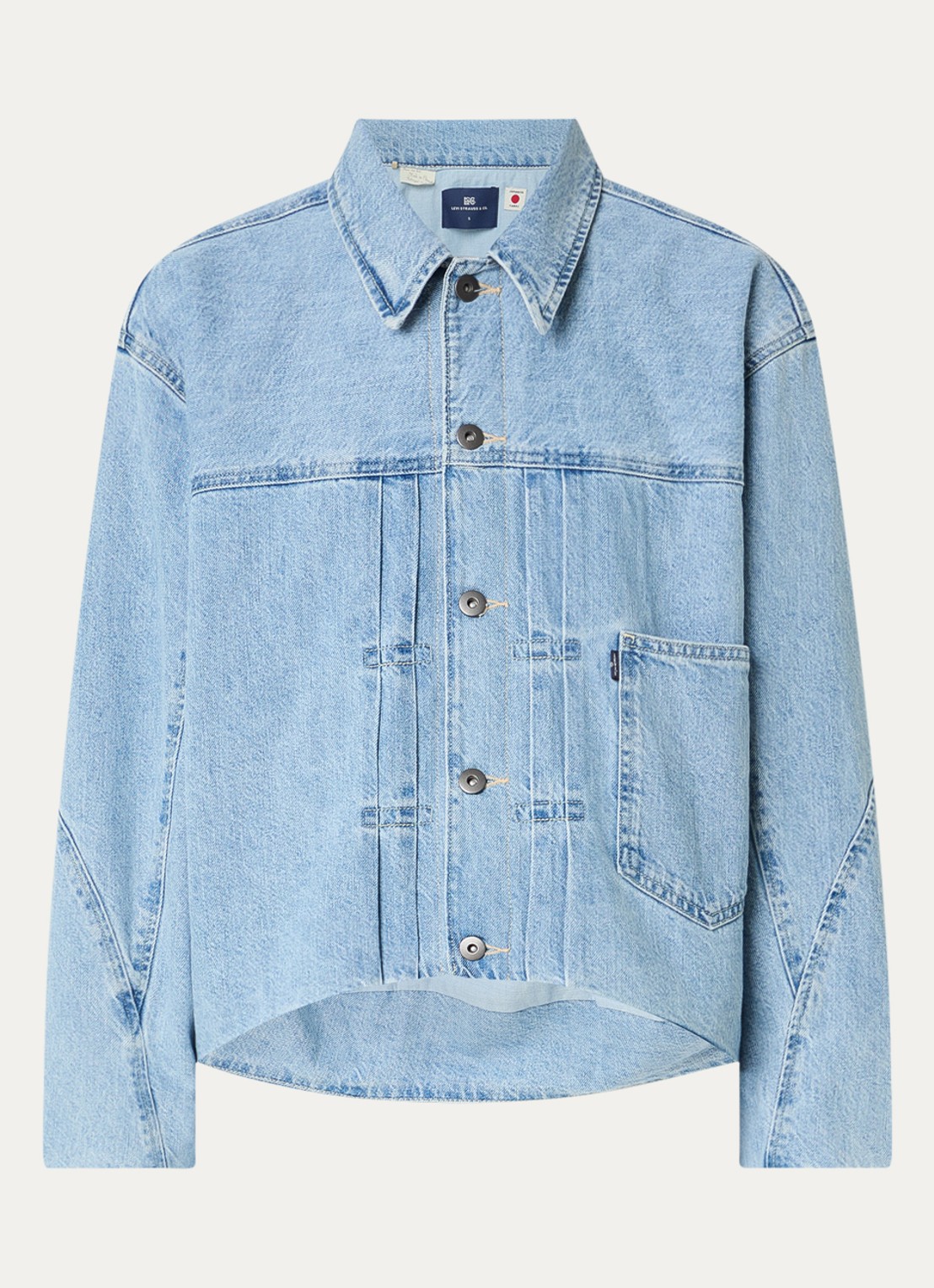 Levi's Shank spijkerjas met borstzakken - voorkant 2 indigo