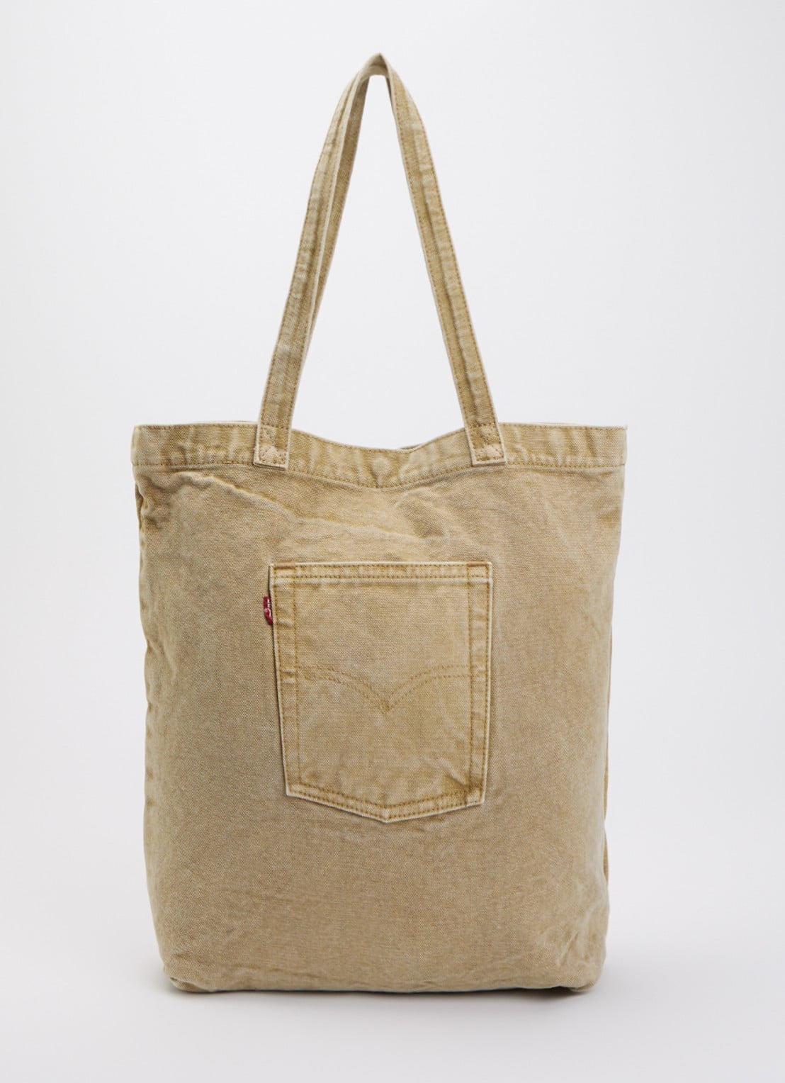 Levi's Shopper van denim   - voorkant 5 donkerbeige