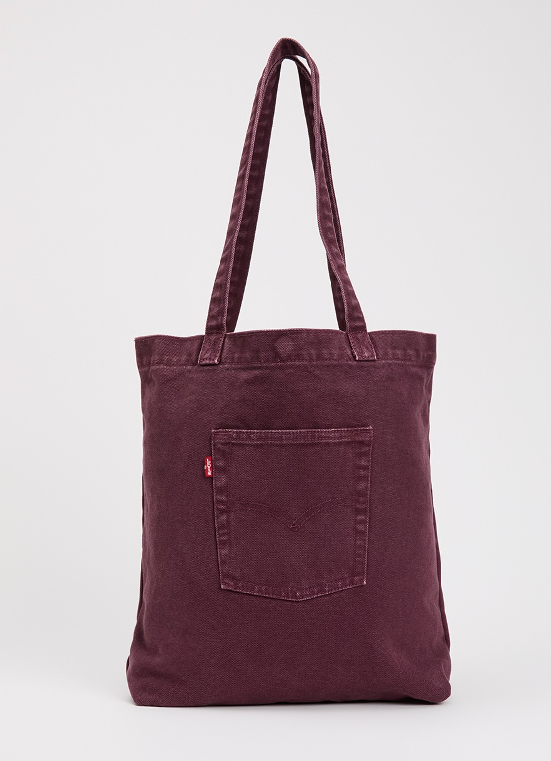 Levi's Shopper van denim - voorkant aubergine