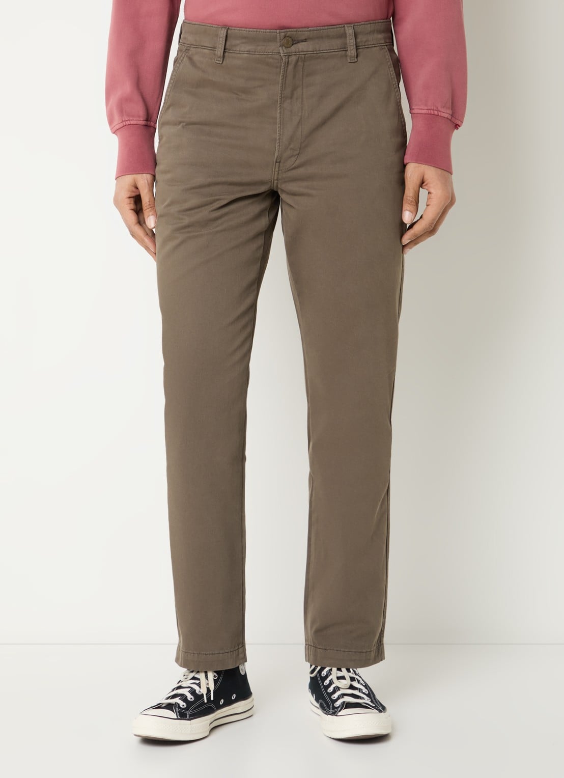 Levi's Slim fit chino met steekzakken - detail bruin