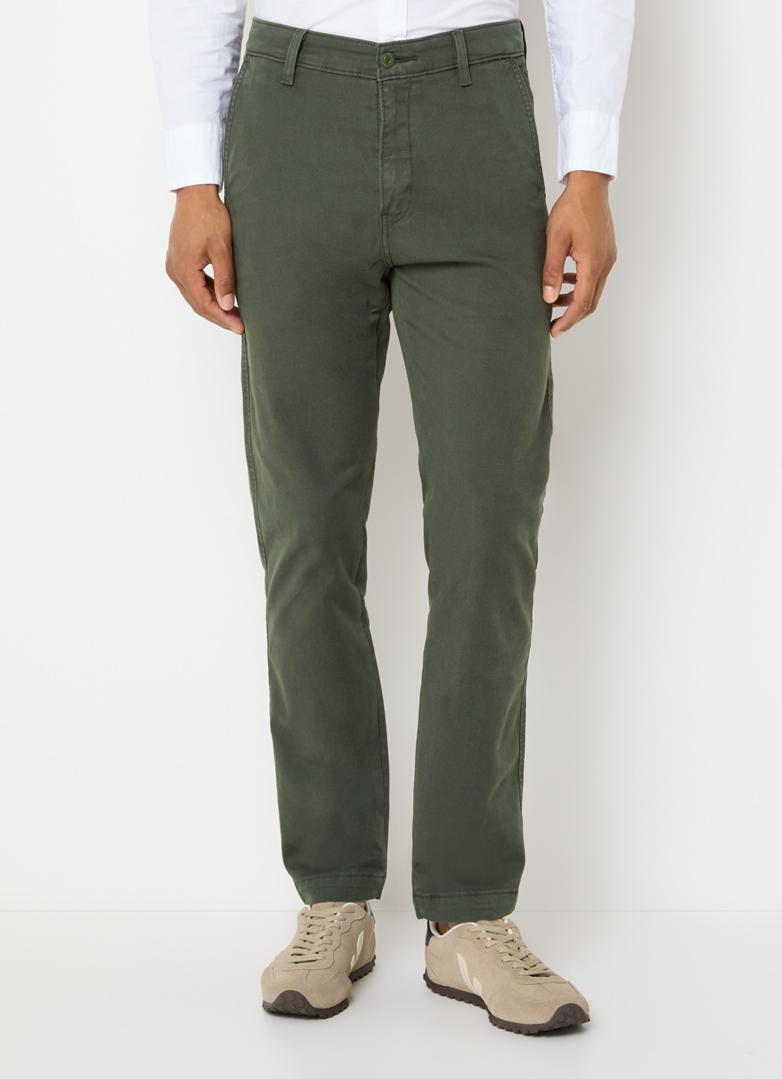 Levi's Slim fit chino met steekzakken - detail 2 olijfgroen
