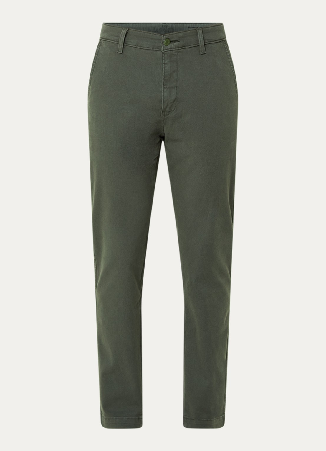 Levi's Slim fit chino met steekzakken - voorkant 4 olijfgroen